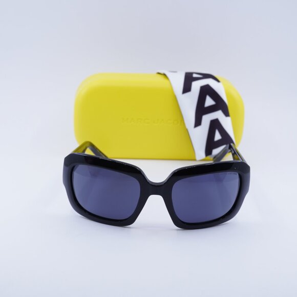 Marc Jacobs MARC 574/S 0807 IR Square Sunglasses - Black\Gray - Picture 2 of 10